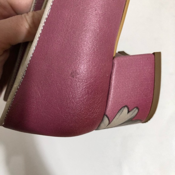 Goby floral pumps ombré pink w/ gray daisies 39 - Picture 10 of 10